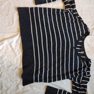 Black tape large women's blouse non-smoking